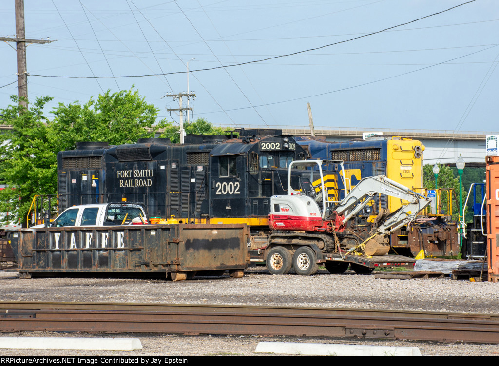 FSR 2002 rests in the Fort Smith RR Engine Facility 